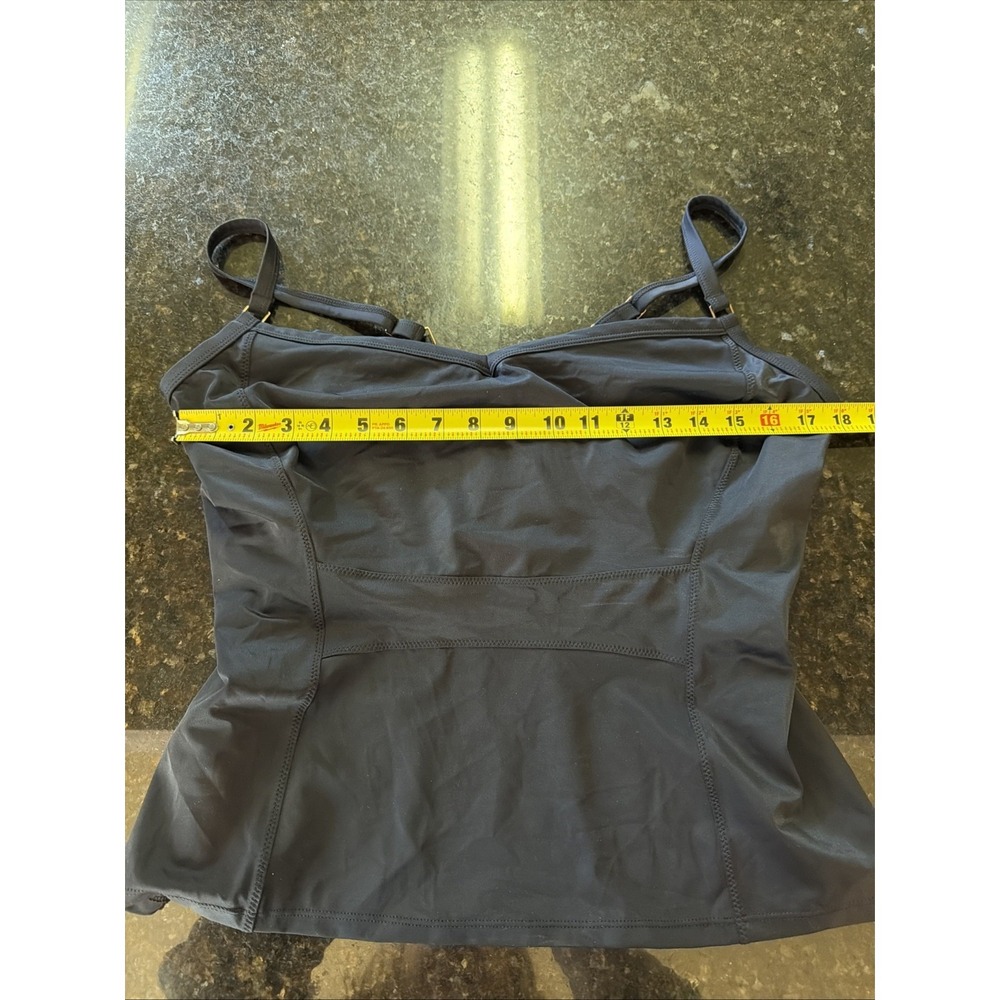 Panache Swimwear Isobel Black Tankini 38HH Underwire Adjustable SW0761 - Picture 8 of 9